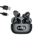 Ασύρματα Ακουστικά In-Ear Bluetooth F05 Μαύρα με Θήκη Φόρτισης LED και Μικρόφωνο