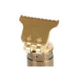 Επαναφορτιζόμενη κουρευτική μηχανή Gold Beard BARBER σε χρυσό χρώμα με χτενάκια και αξεσουάρ.