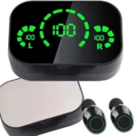 Ασύρματα Ακουστικά In-Ear Bluetooth YD03 Μαύρα με LED Θήκη Φόρτισης και Μικρόφωνο