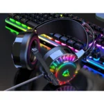 Gaming Ακουστικά 7.1 Surround Sound RGB Ενσύρματα LED με Μικρόφωνο
